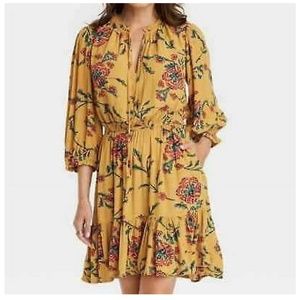 Knox Rose yellow sun summer dress 4x NEW